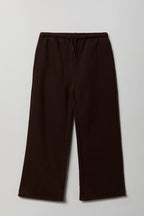 Pantalon d'entraînement à jambe large en molleton de luxe pour fille