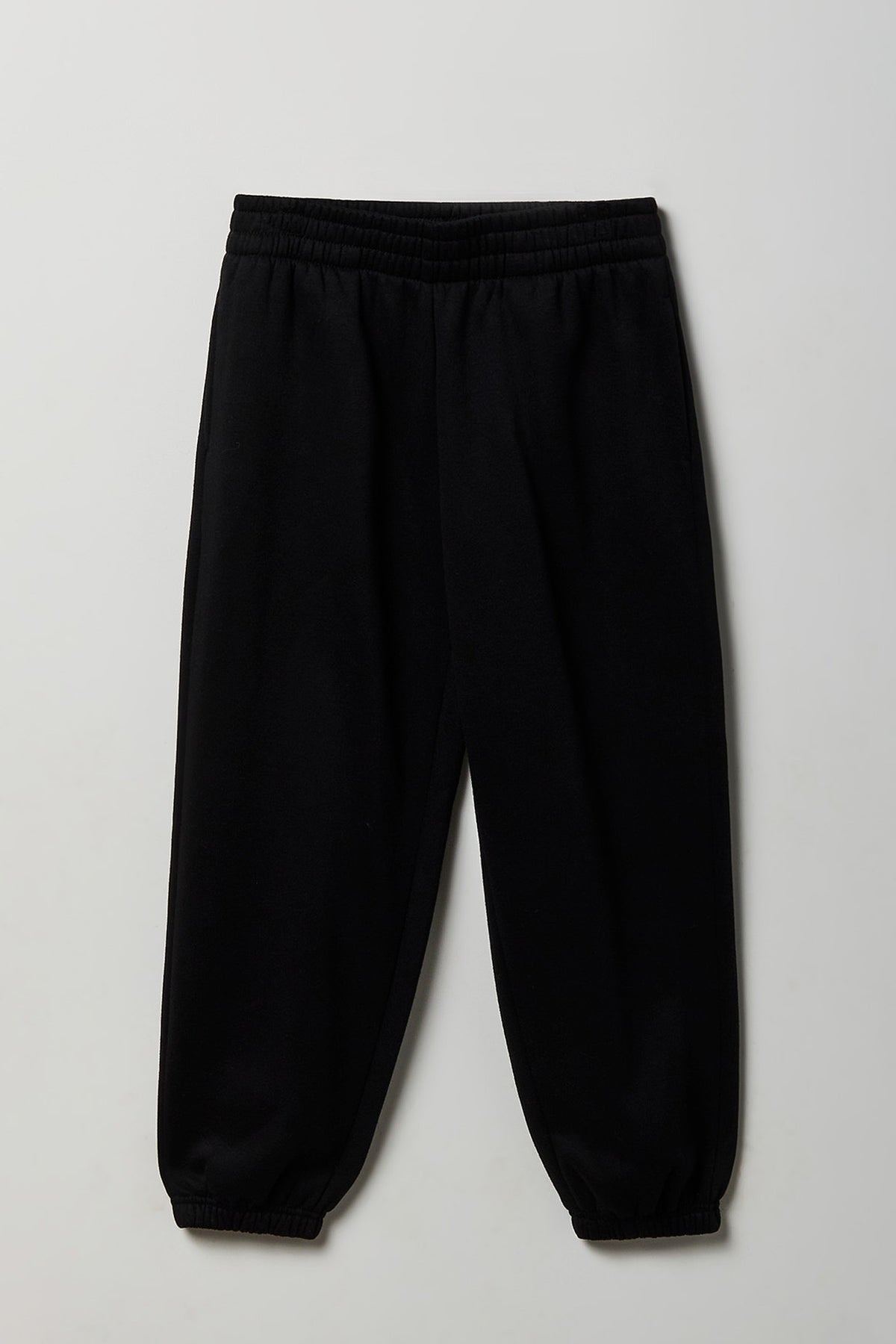 Girls Fleece Baggy Jogger - Black