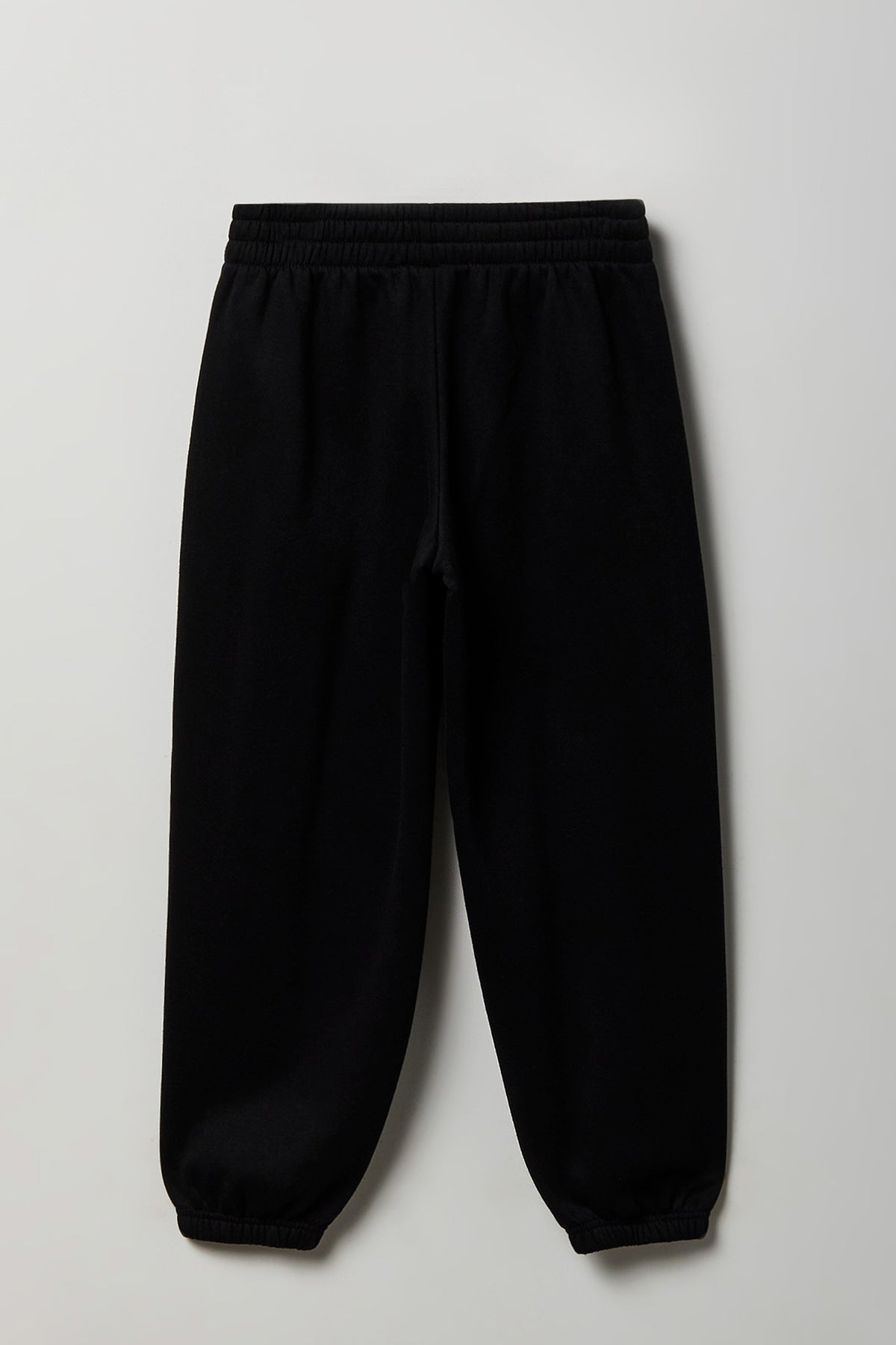 Alt View 2. Girls Fleece Baggy Jogger - Black