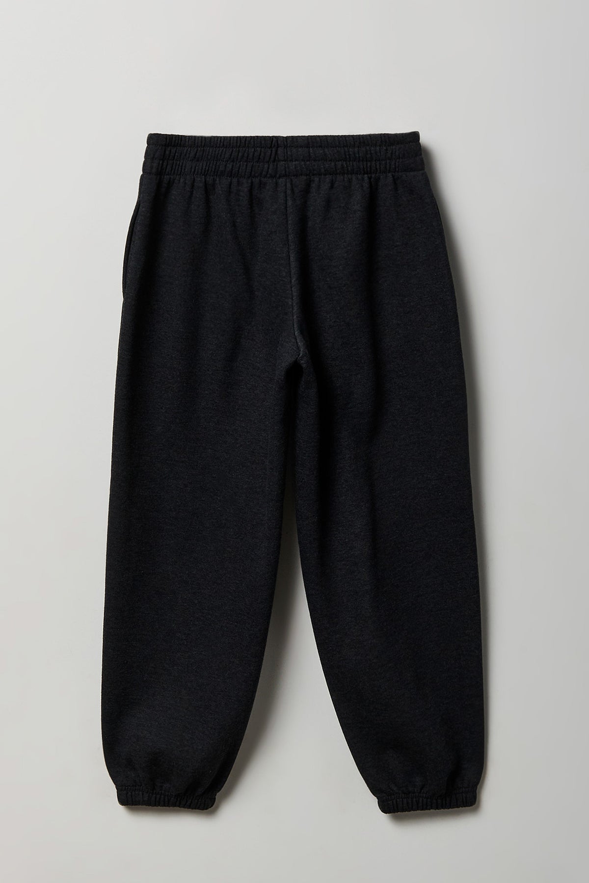 Alt View 2. Girls Fleece Baggy Jogger - Charcoal