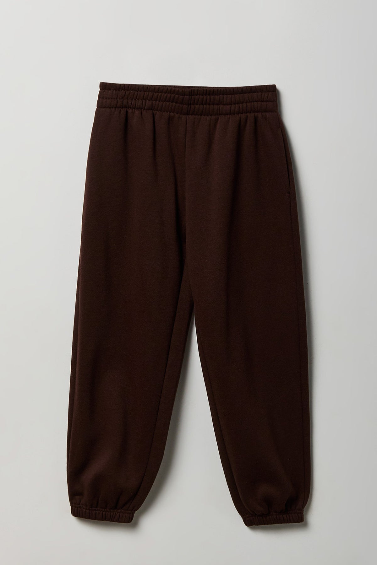 Girls Fleece Baggy Jogger - Brown