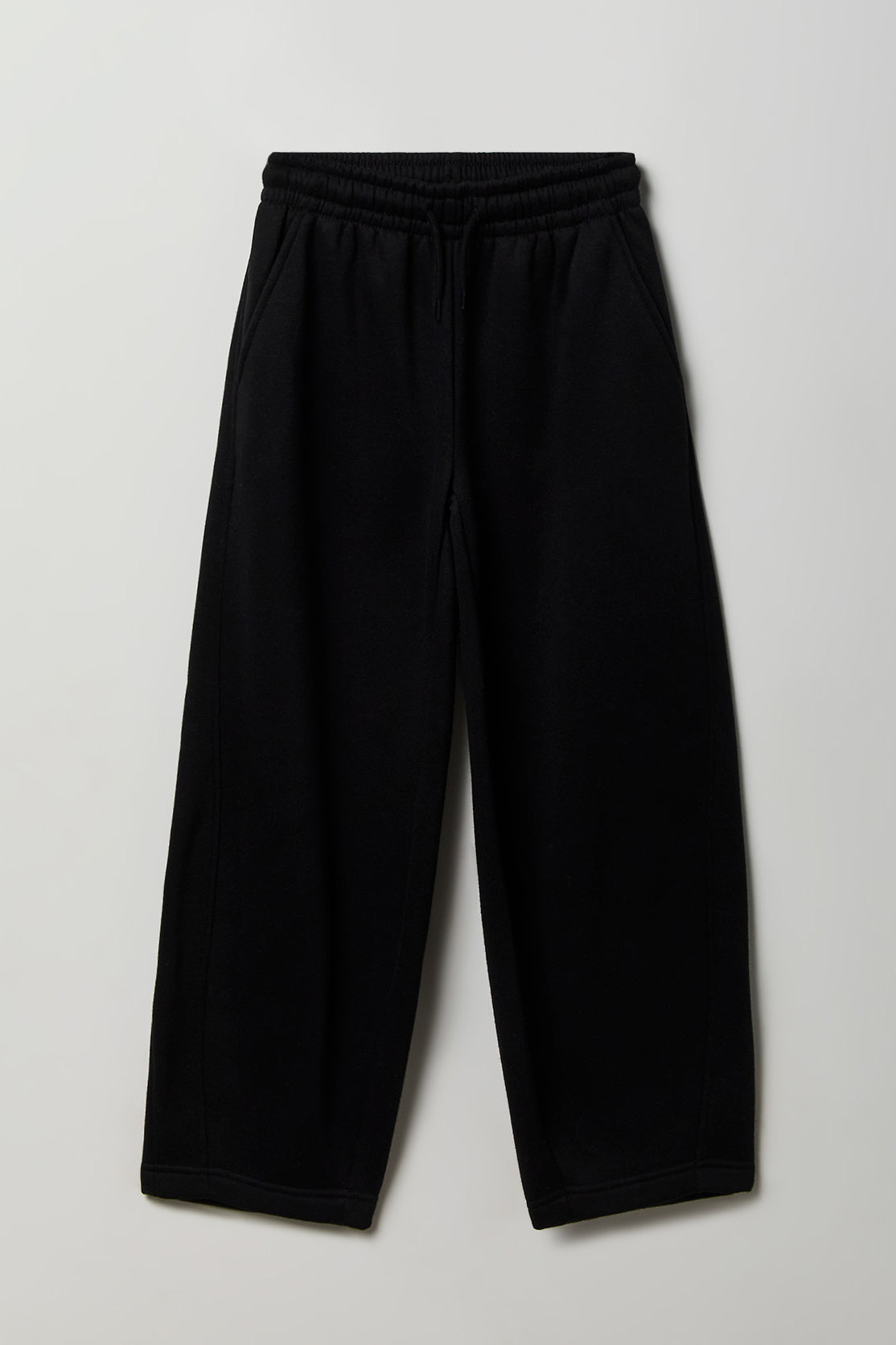 Girls Fleece Barrel Sweatpant - Black