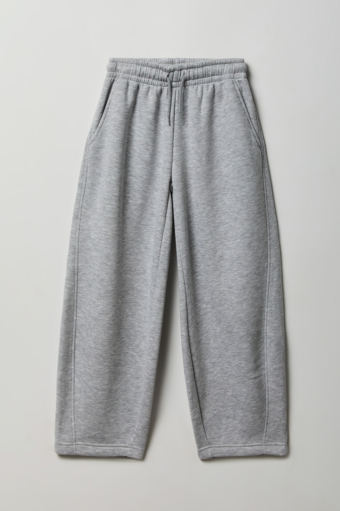Girls Fleece Barrel Sweatpant - Heather Grey