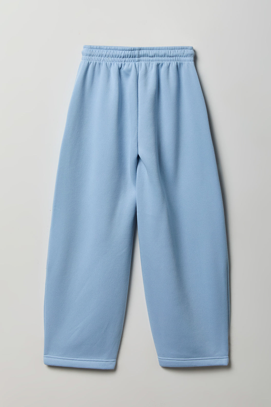 Alt View 2. Girls Fleece Barrel Sweatpant - Baby Blue