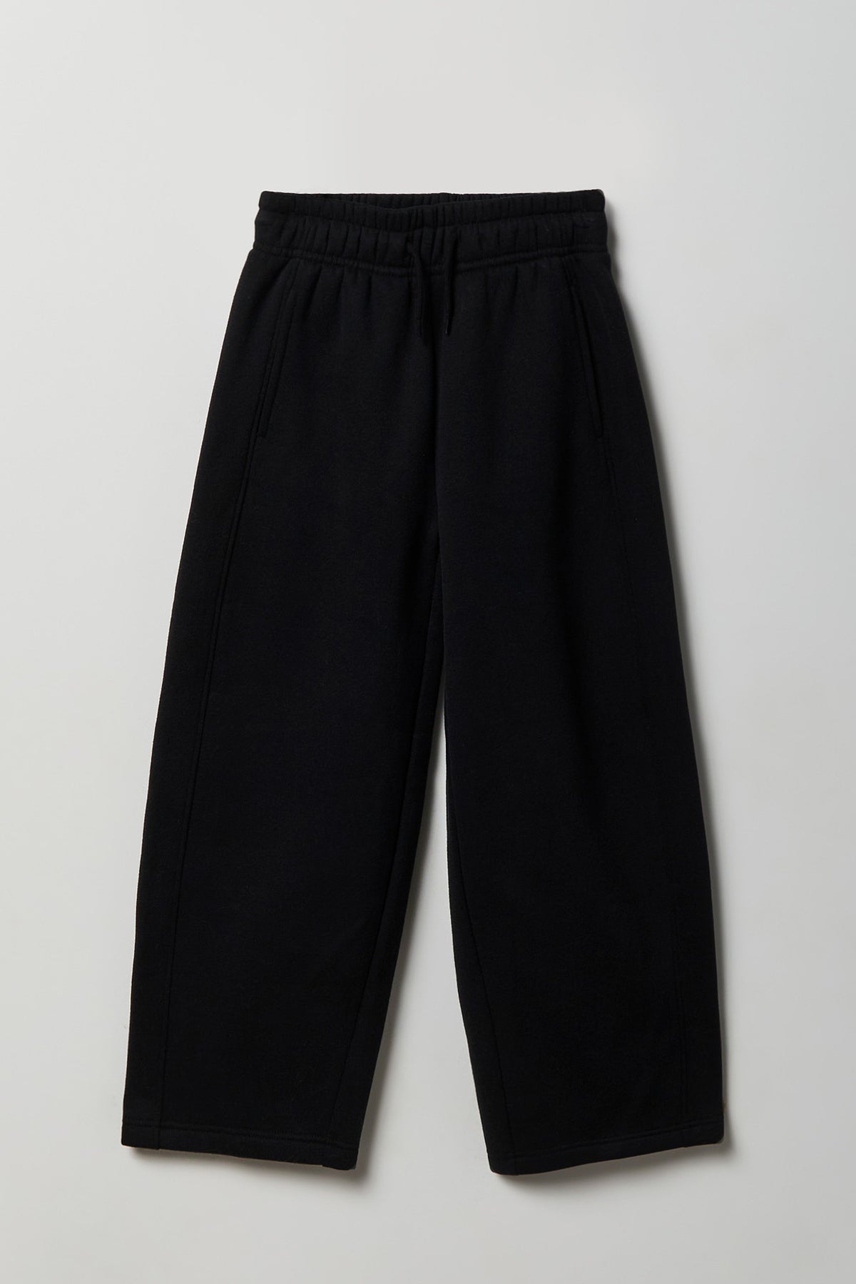 Pantalon d'entraînement à jambe baril en molleton de luxe pour fille