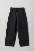 Pantalon d'entraînement à jambe baril en molleton de luxe pour fille