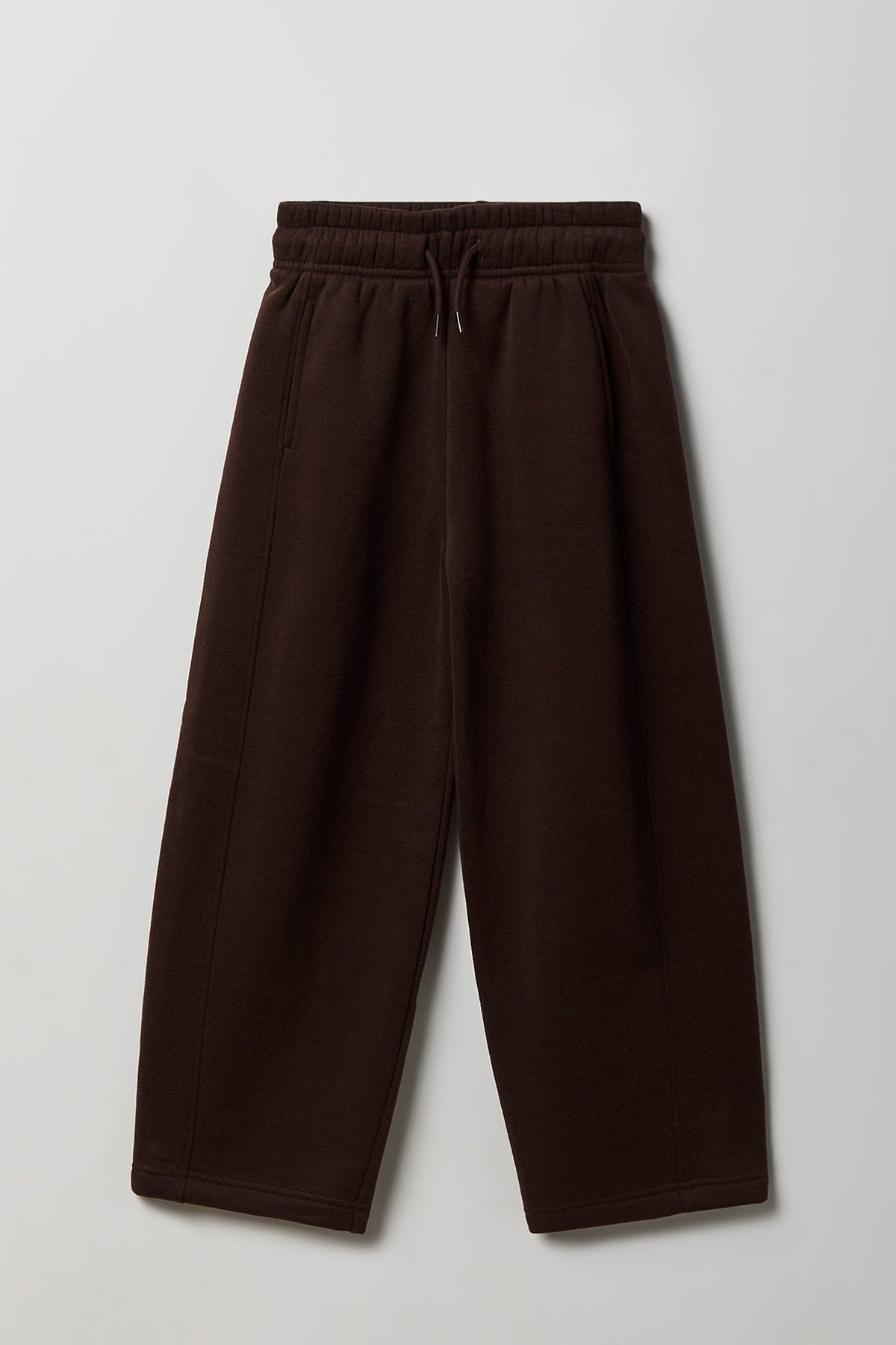 Pantalon d'entraînement à jambe baril en molleton de luxe pour fille