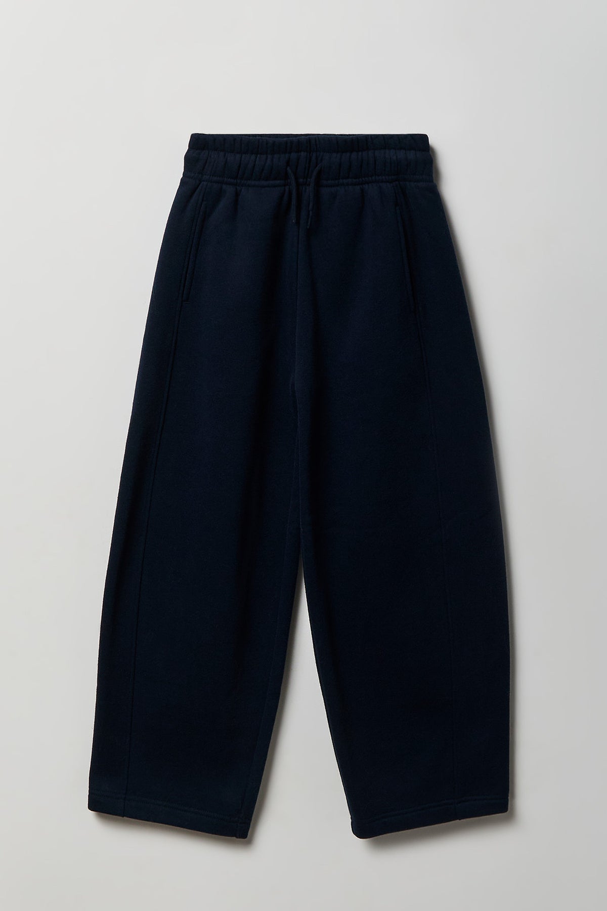 Pantalon d'entraînement à jambe baril en molleton de luxe pour fille