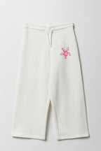 Girls Fleece Wide Leg Sweatpant