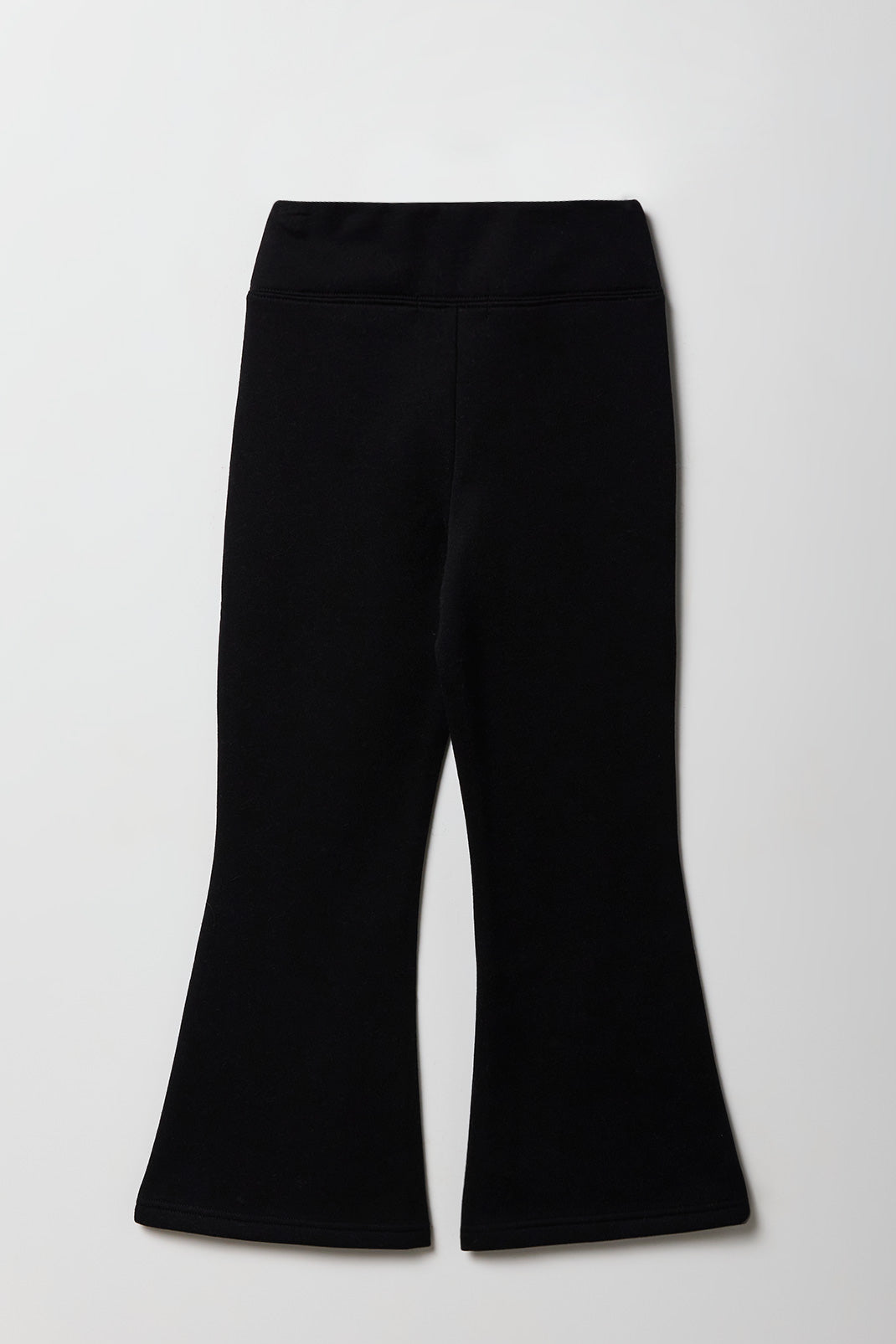 Alt View 2. Girls Fleece Flare Sweatpant - Black