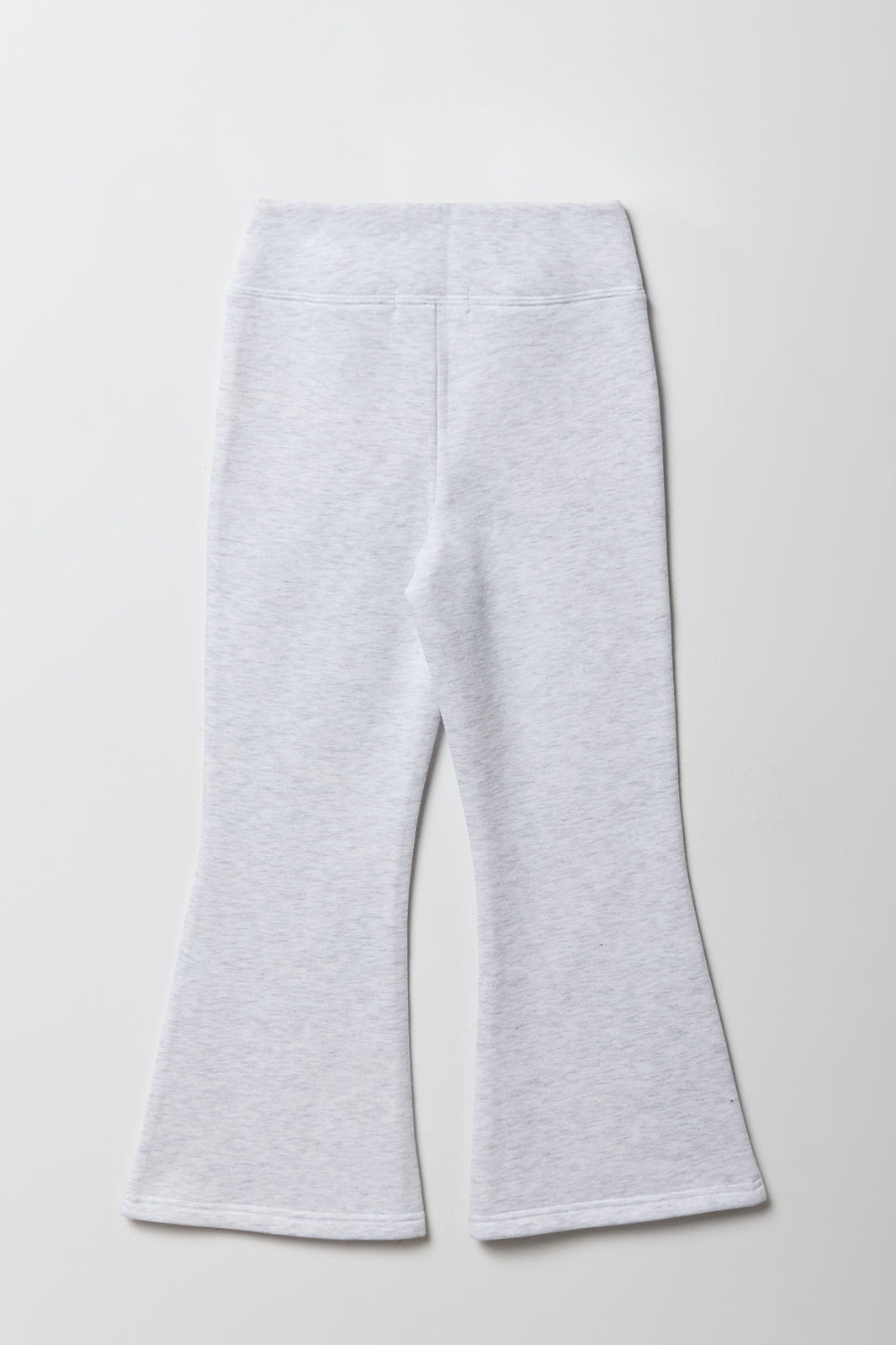 Alt View 2. Girls Fleece Flare Sweatpant - Light Grey