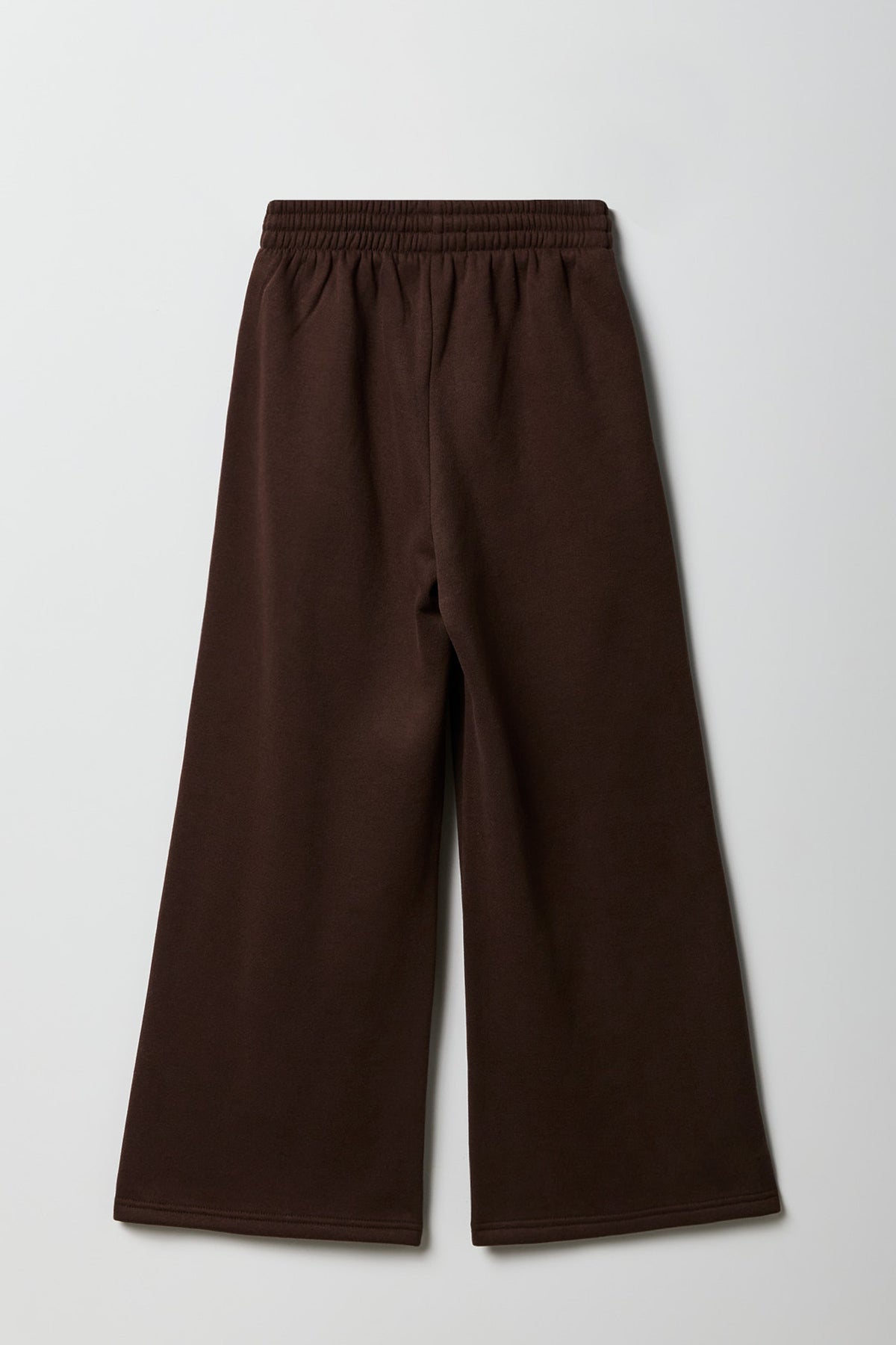 Alt View 2. Girls Fleece Wide Leg Sweatpant - Dark Brown