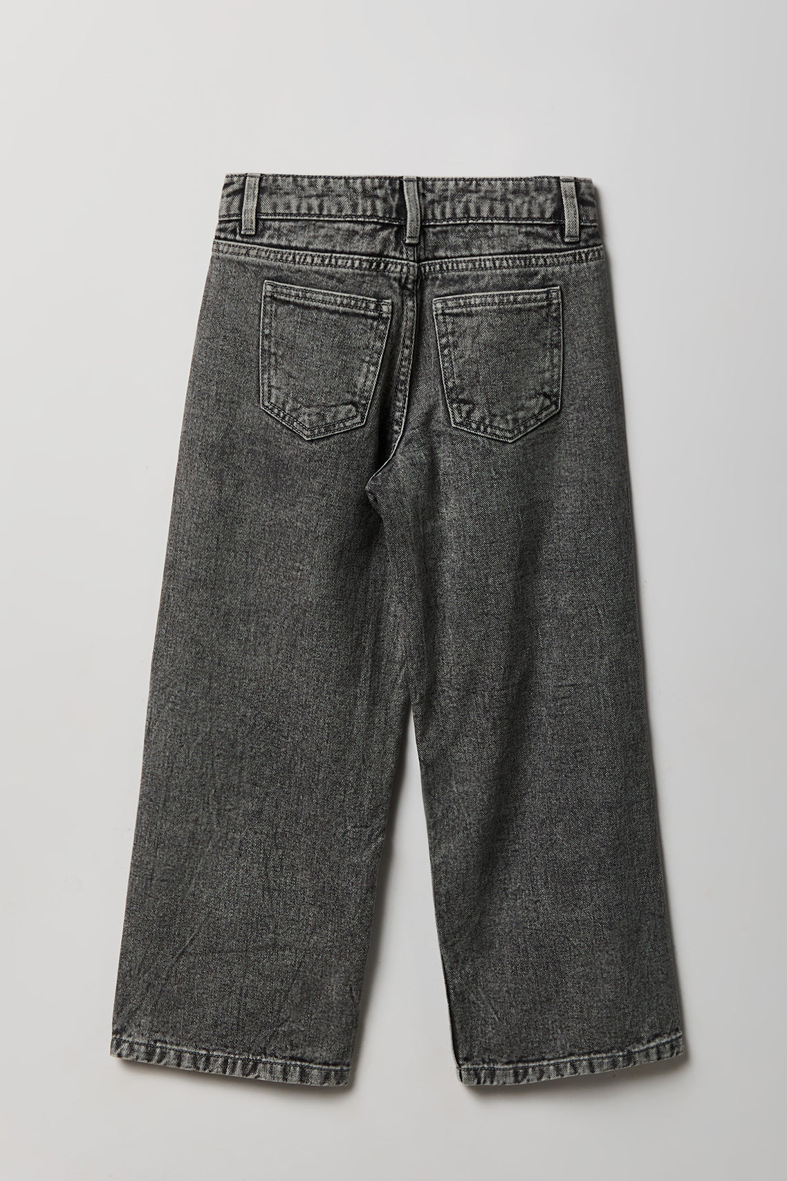 Vue alternative 2. Jean super baggy mi-taille avec pierres du Rhin pour fille