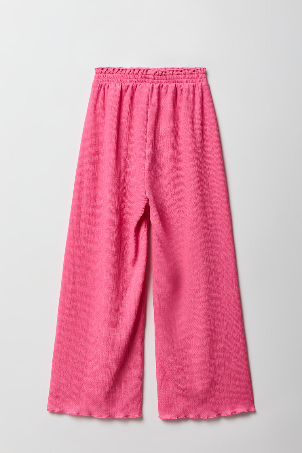 Vue alternative 2. Pantalon à jambe large froissée pour filles