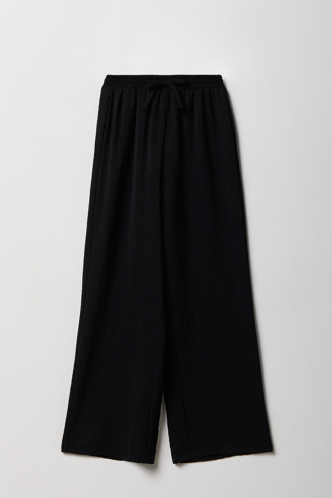Girls Flowy Wide Leg Dress Pant - Black