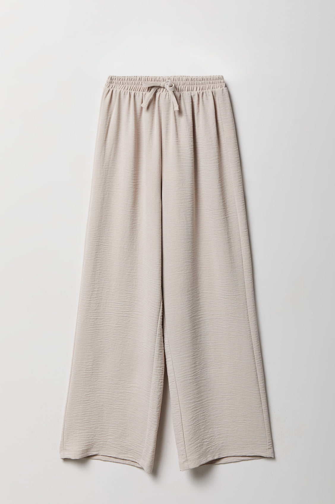 Girls Flowy Wide Leg Dress Pant - Tan