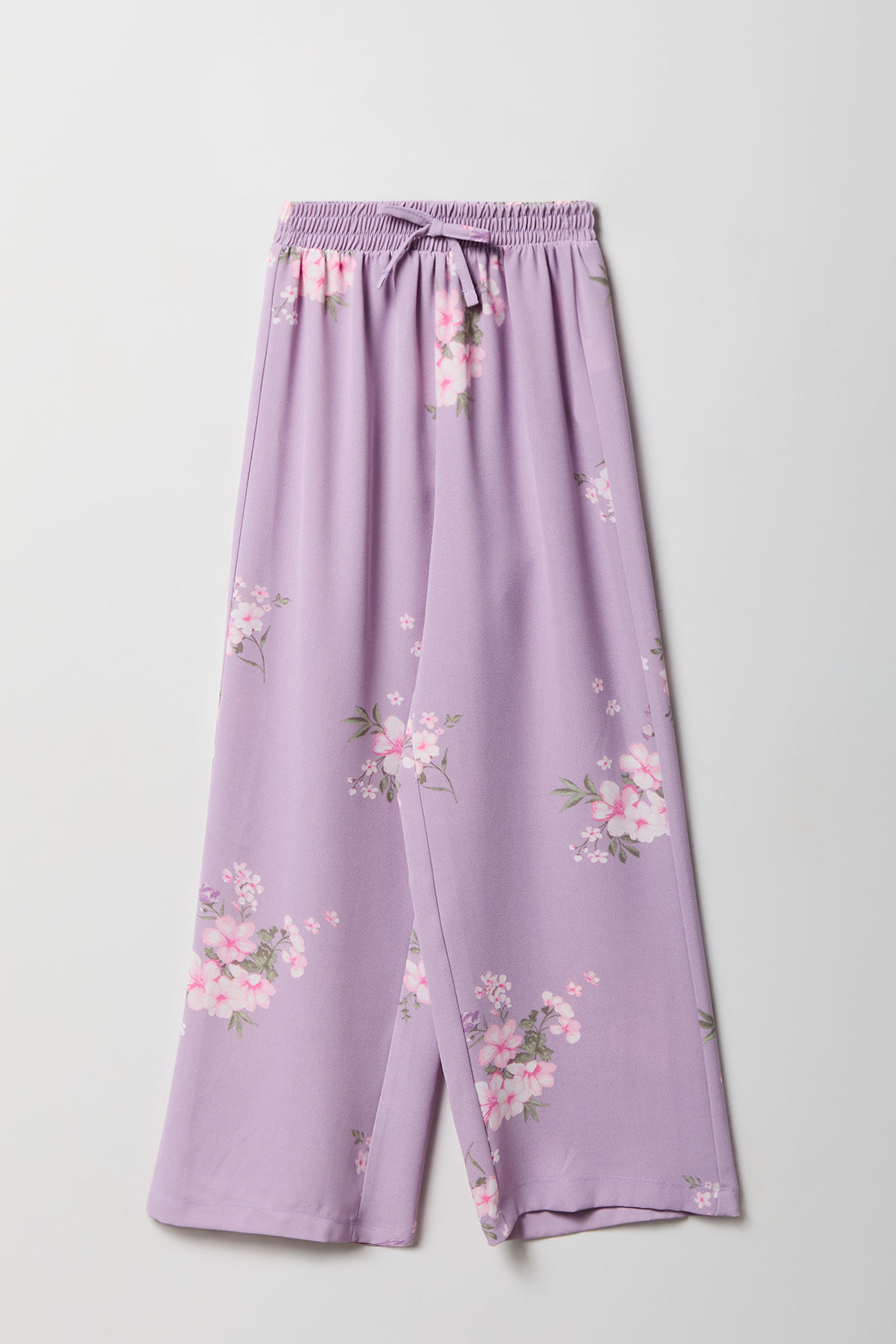 Girls Flowy Wide Leg Dress Pant - Lilac