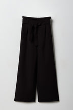 Girls Belted Wide Leg Paperbag Pant