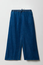 Girls Denim Wide Leg Pant
