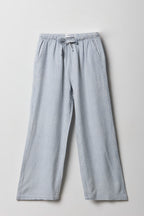 Pantalon à jambe large en mélange de lin pour fille