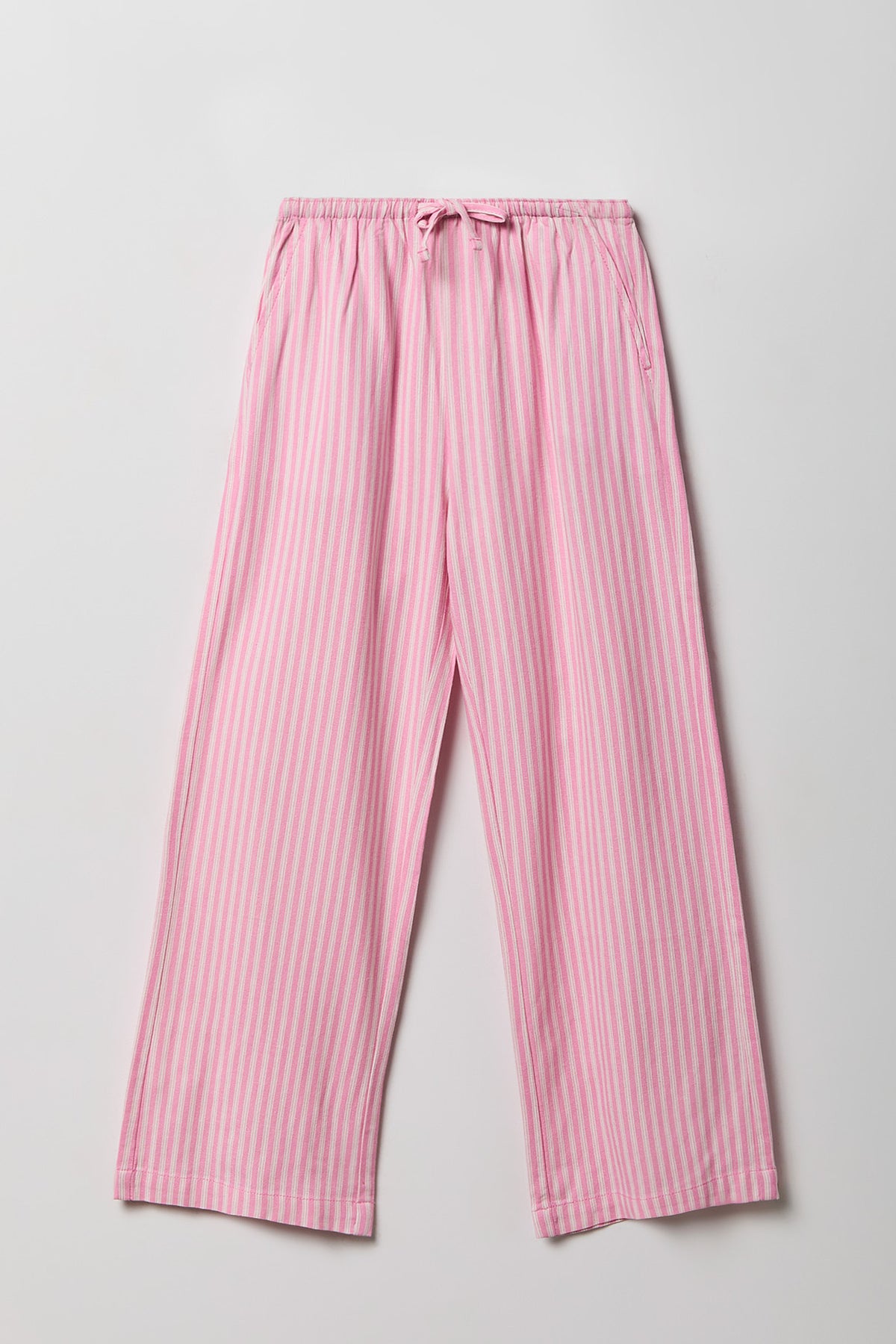 Pantalon à jambe large en mélange de lin pour fille
