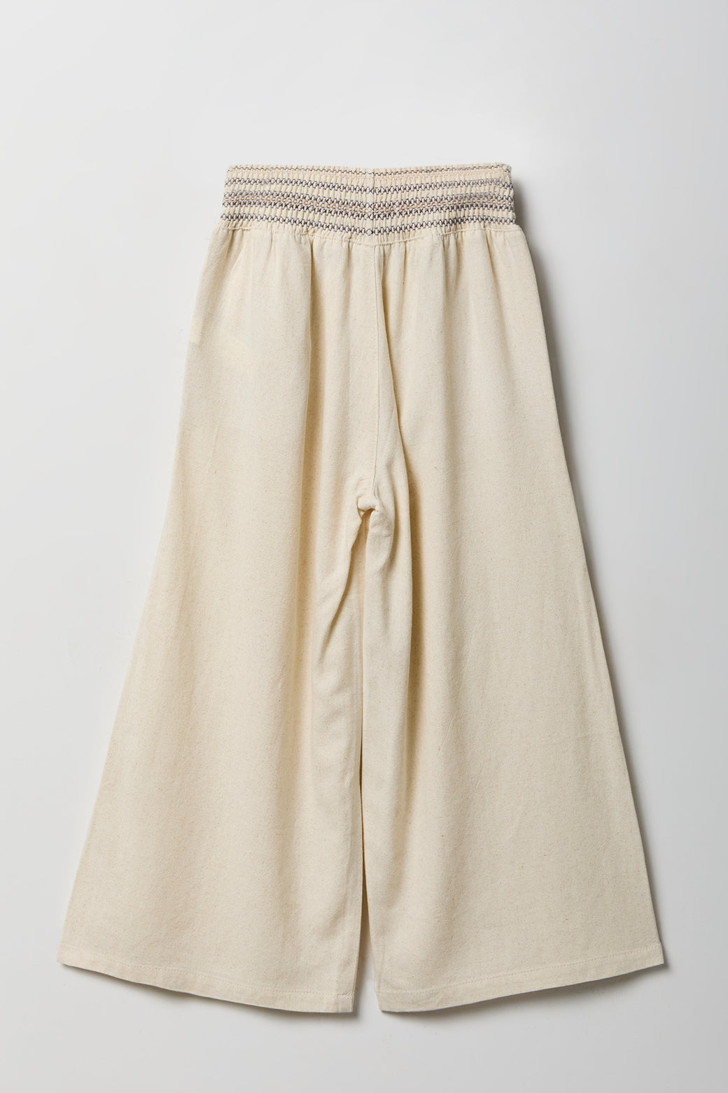 Alt View 2. Girls Linen-Blend Wide Leg Palazzo Pant - Tan