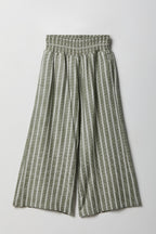 Girls Linen-Blend Wide Leg Palazzo Pant