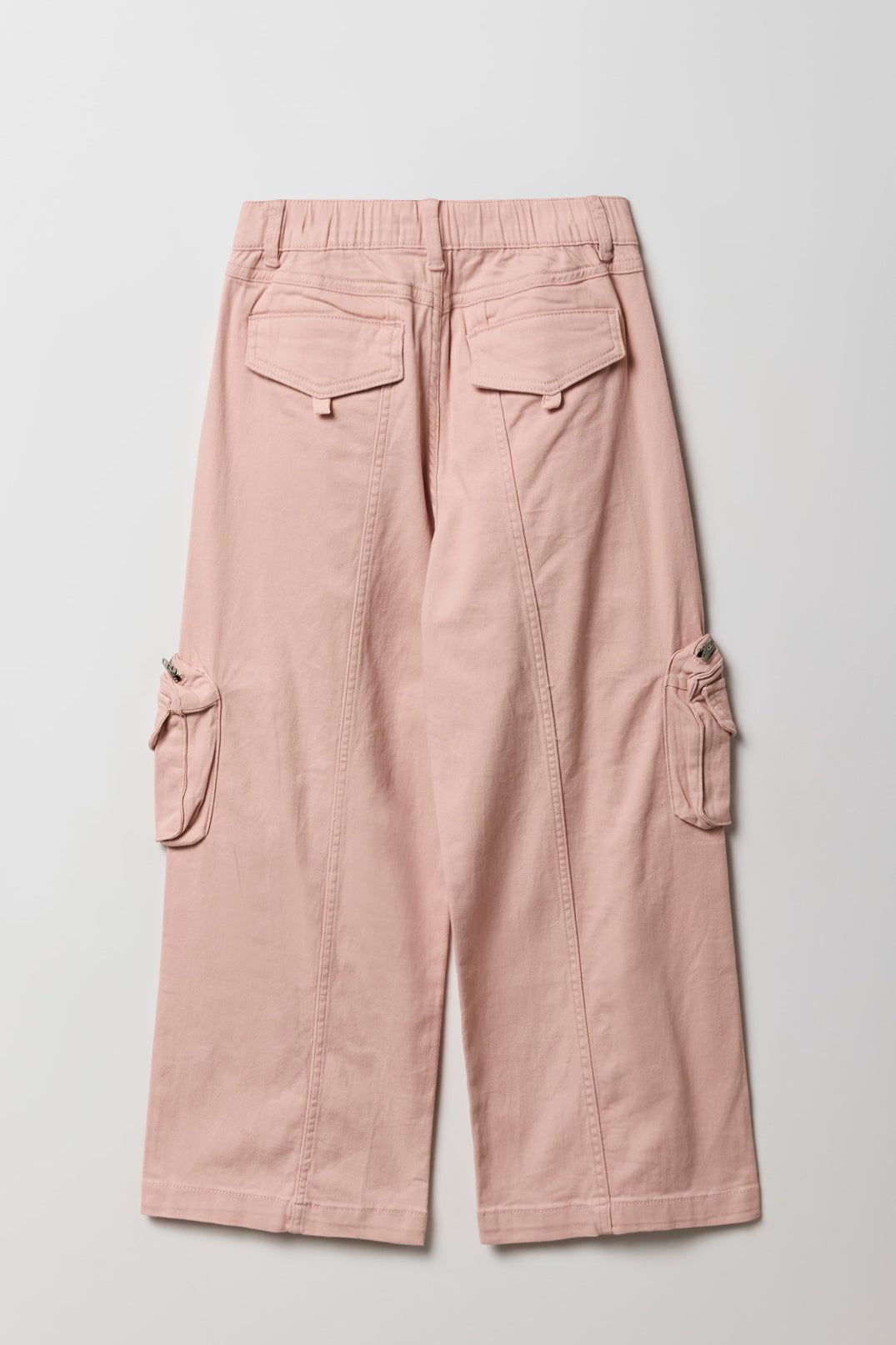 Alt View 2. Girls Baggy Cargo Pant - Mauve