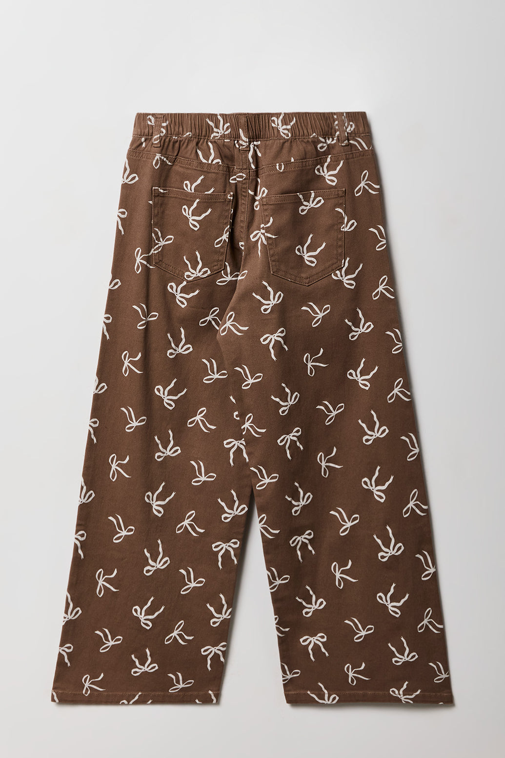 Vue alternative 2. Pantalon mi-taille à jambe large avec boucle pour fille