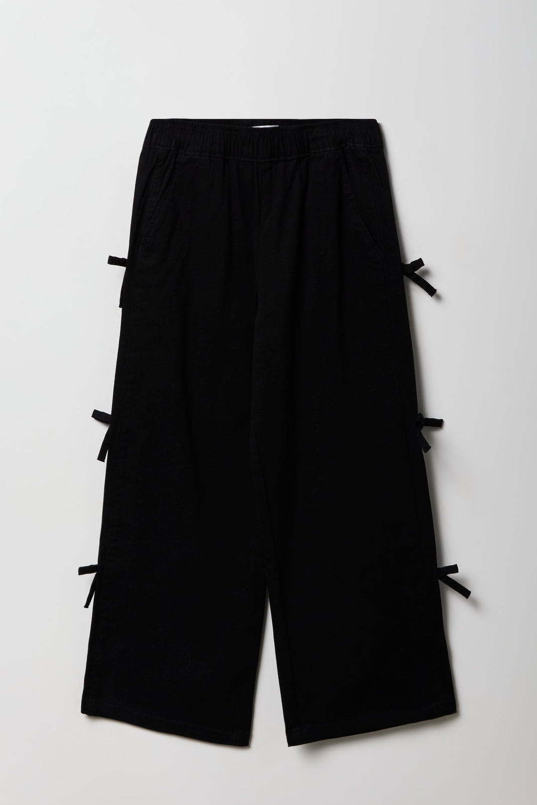 Pantalon à jambe large avec attache pour fille