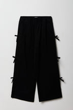 Pantalon à jambe large avec attache pour fille