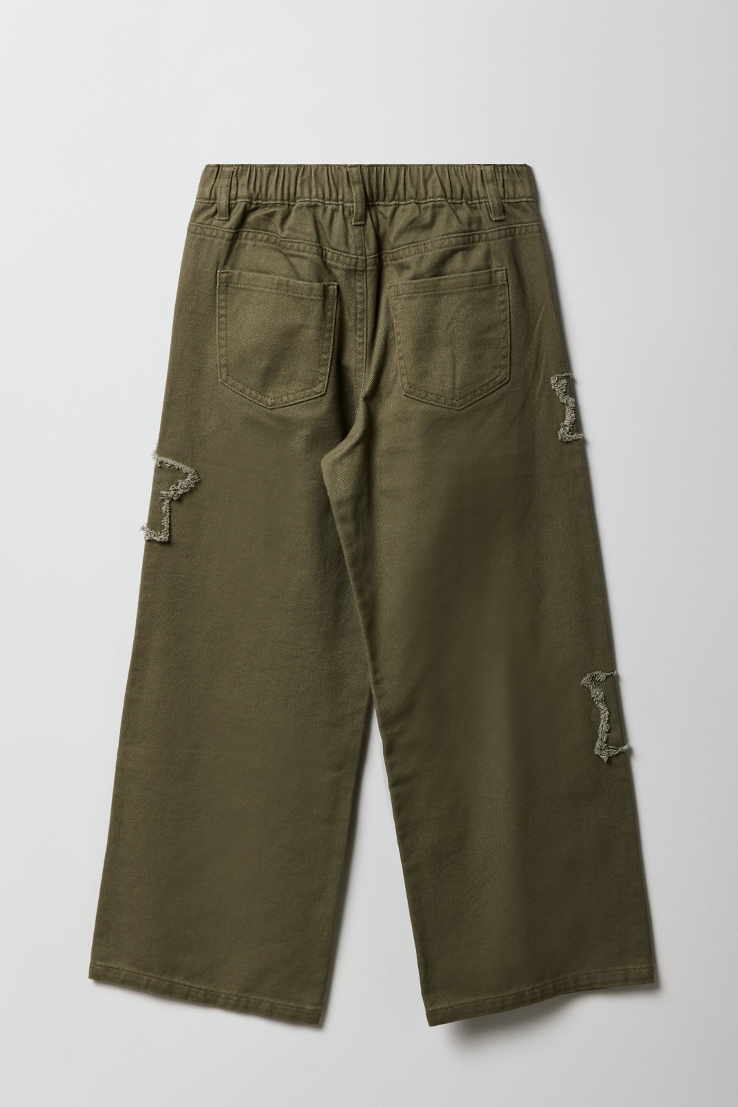 Vue alternative 2. Pantalon baggy d'aspect usé pour fille