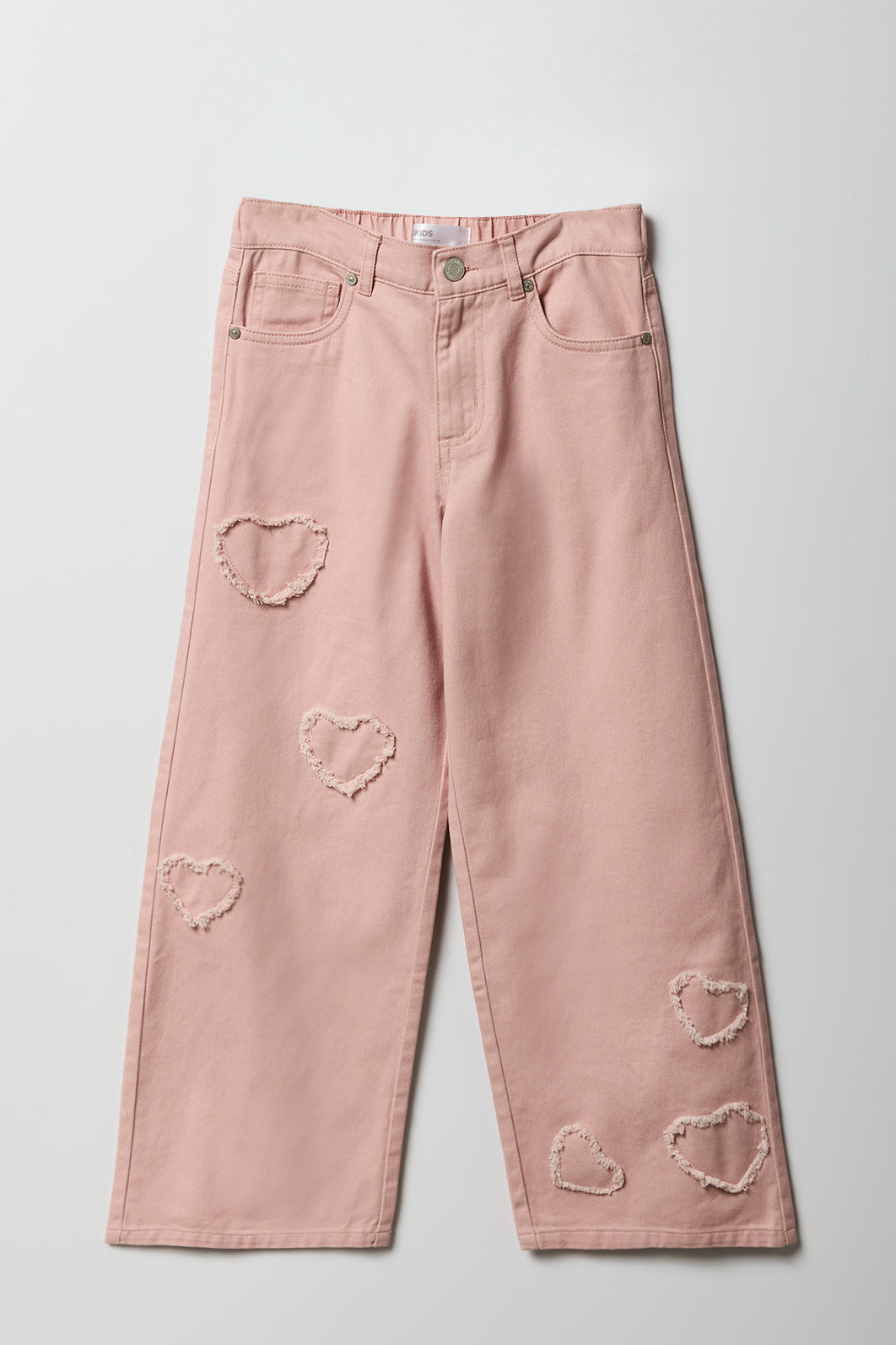 Pantalon baggy d'aspect usé pour fille