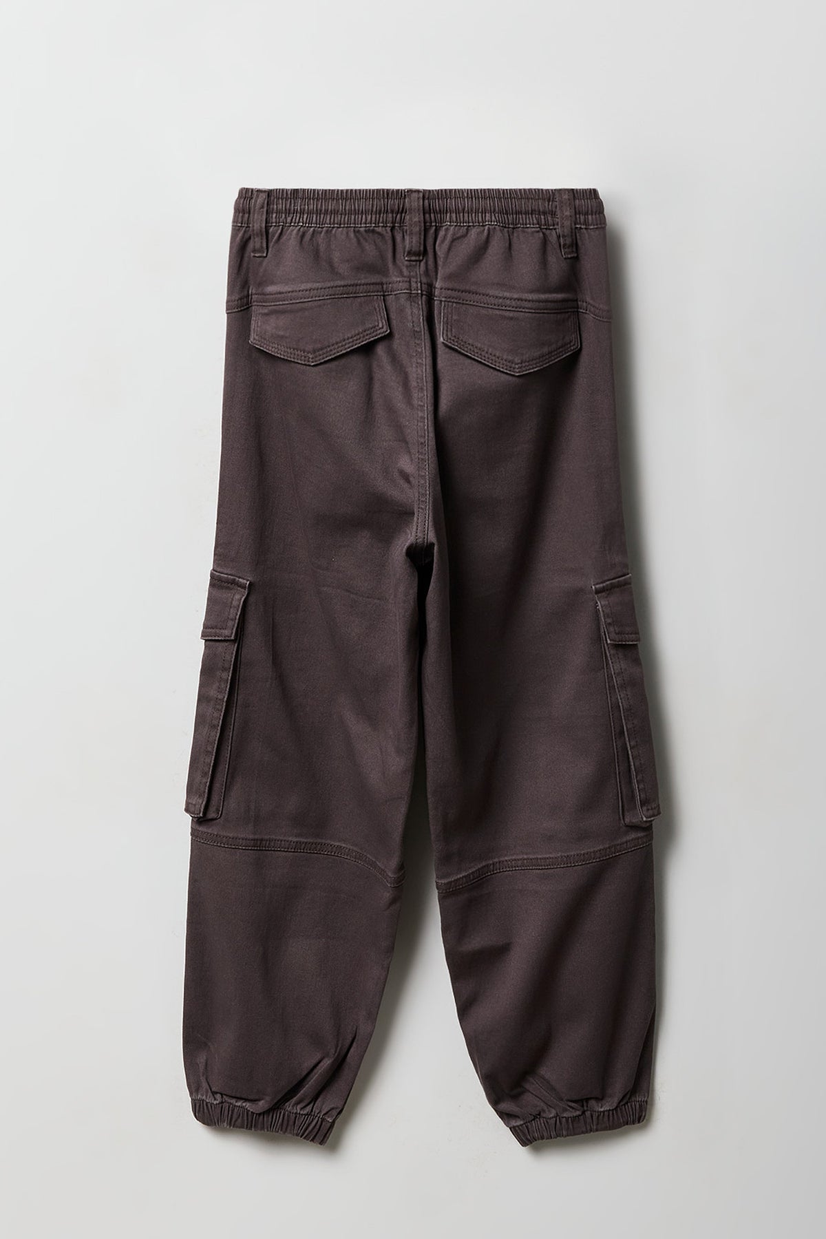 Alt View 2. Girls Cargo Jogger - Dark Grey