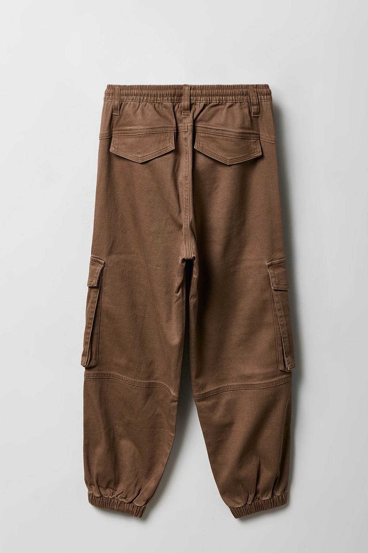 Alt View 2. Girls Cargo Jogger - Brown