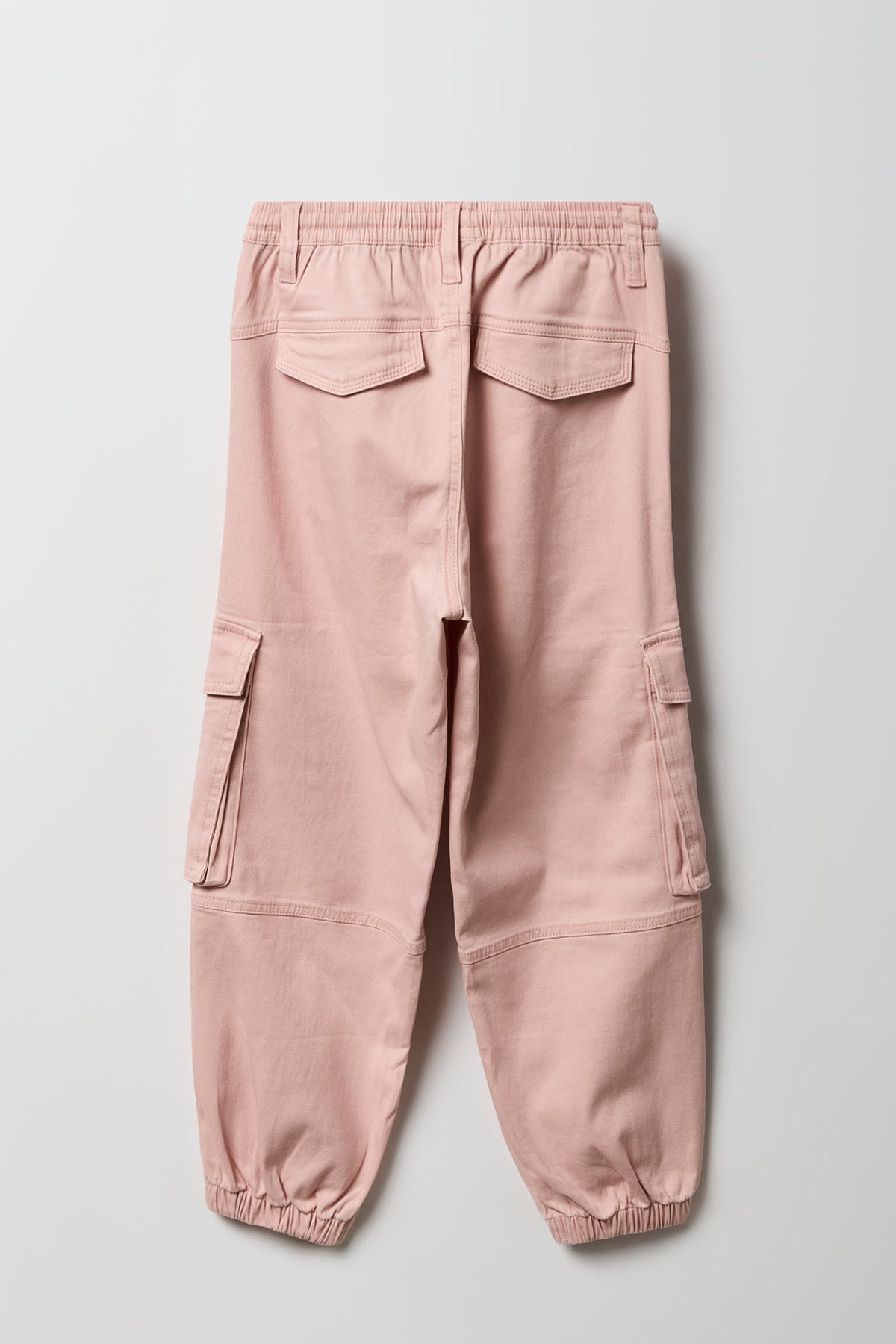 Alt View 2. Girls Cargo Jogger - Pink