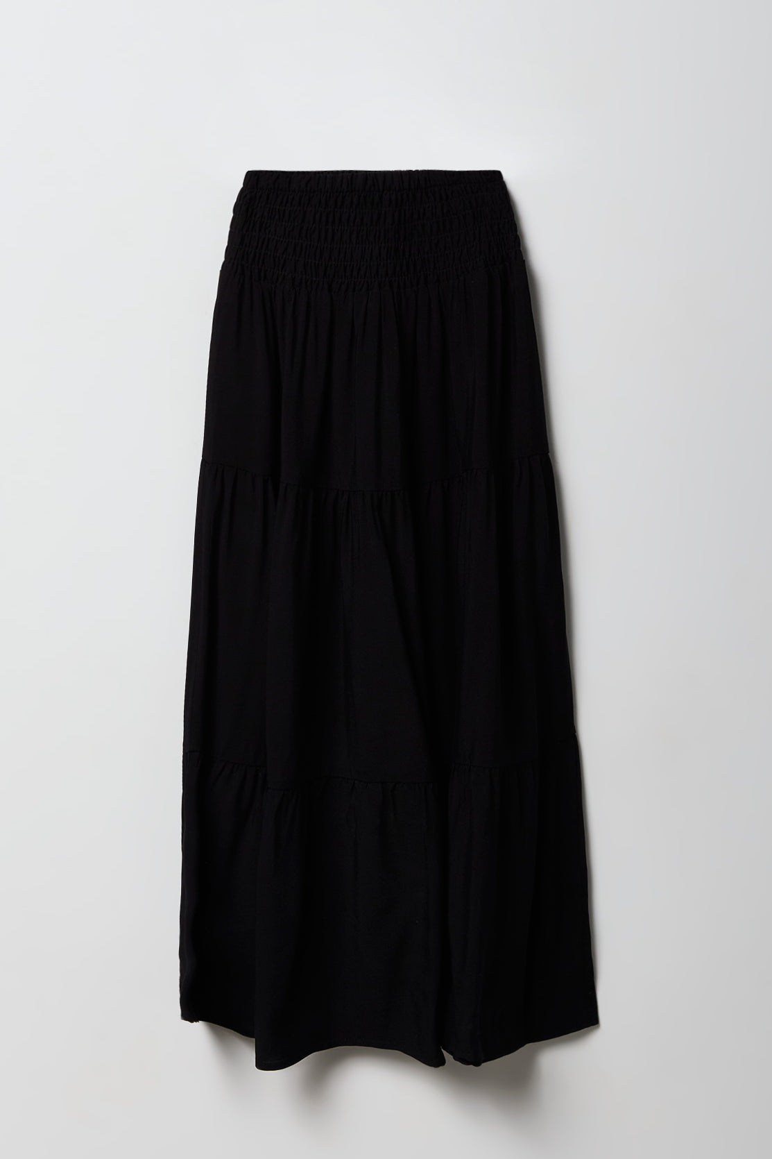 Jupe maxi volantée smockée pour fille