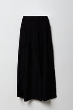 Jupe maxi volantée smockée pour fille