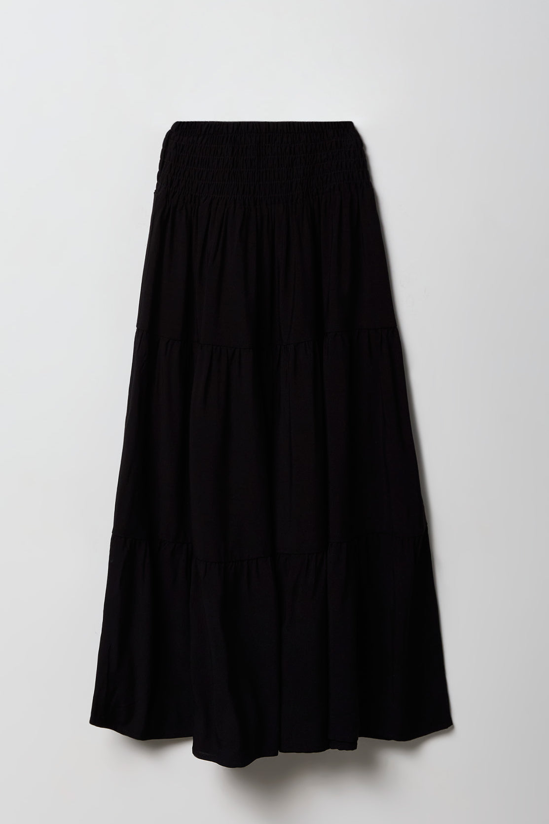 Vue alternative 2. Jupe maxi volantée smockée pour fille