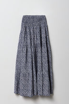 Jupe maxi volantée smockée pour fille