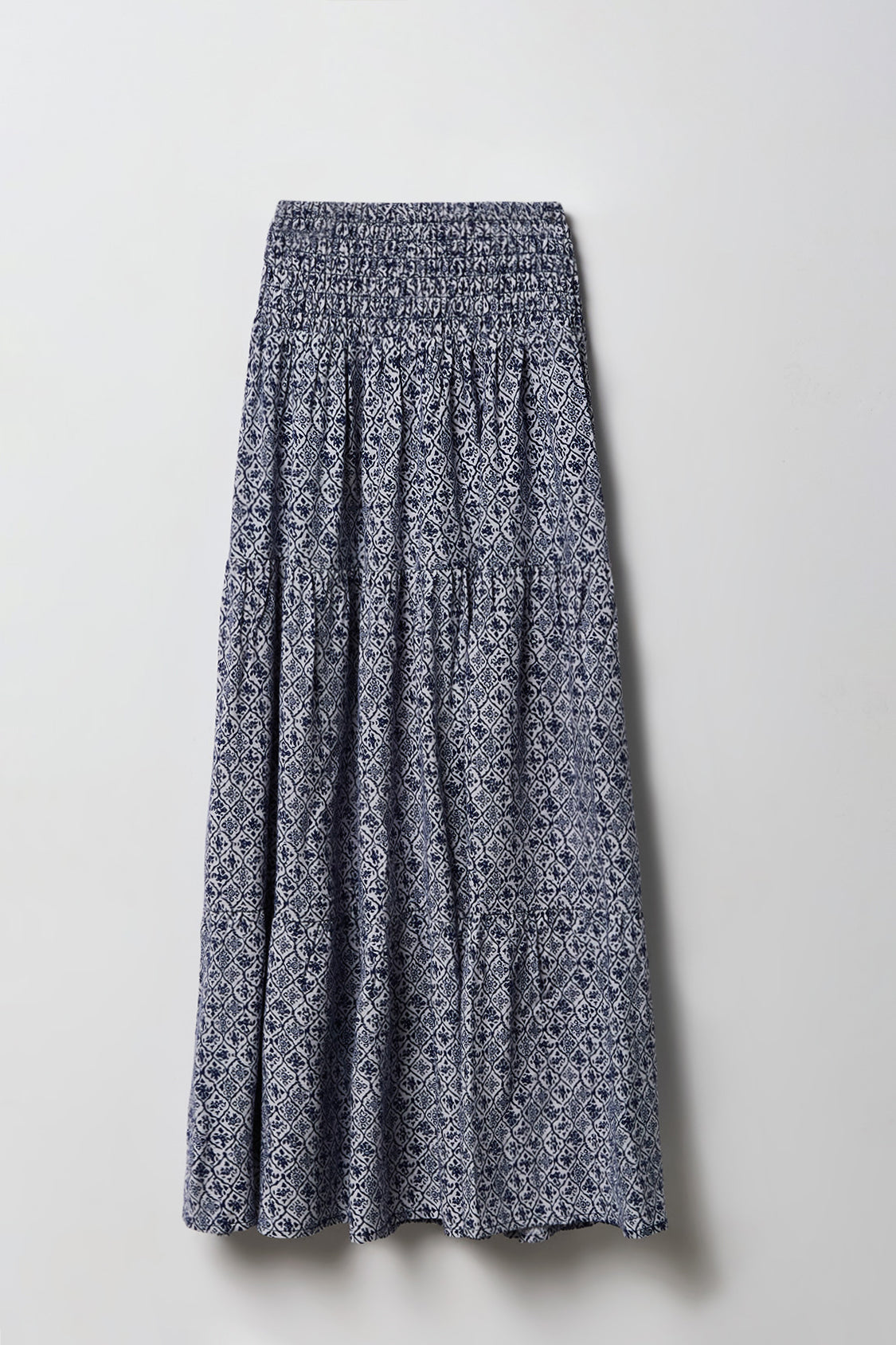 Vue alternative 2. Jupe maxi volantée smockée pour fille