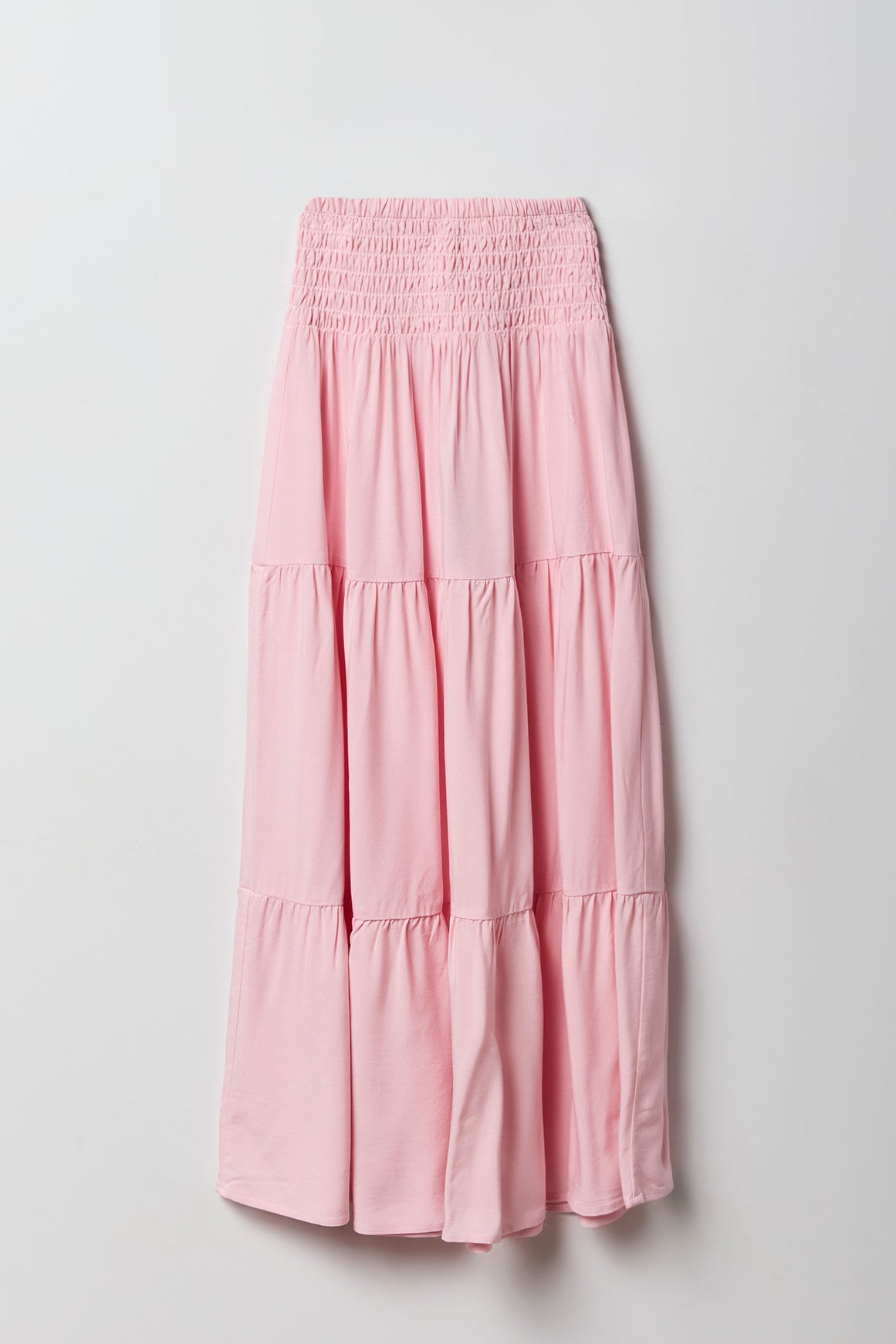 Vue alternative 2. Jupe maxi volantée smockée pour fille