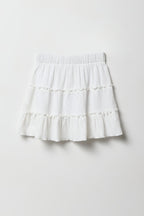 Jupe-short étagée froissée pour filles