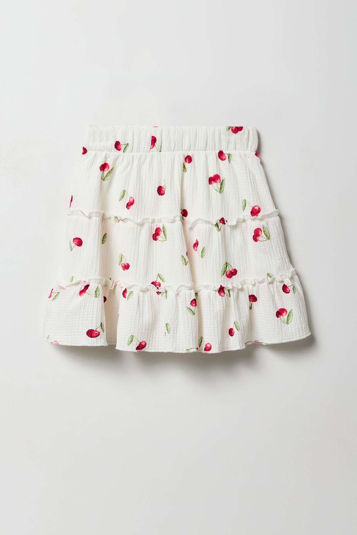 Jupe-short étagée froissée pour filles