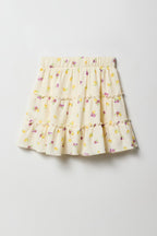 Jupe-short étagée froissée pour filles