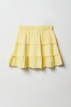Jupe-short étagée froissée pour filles