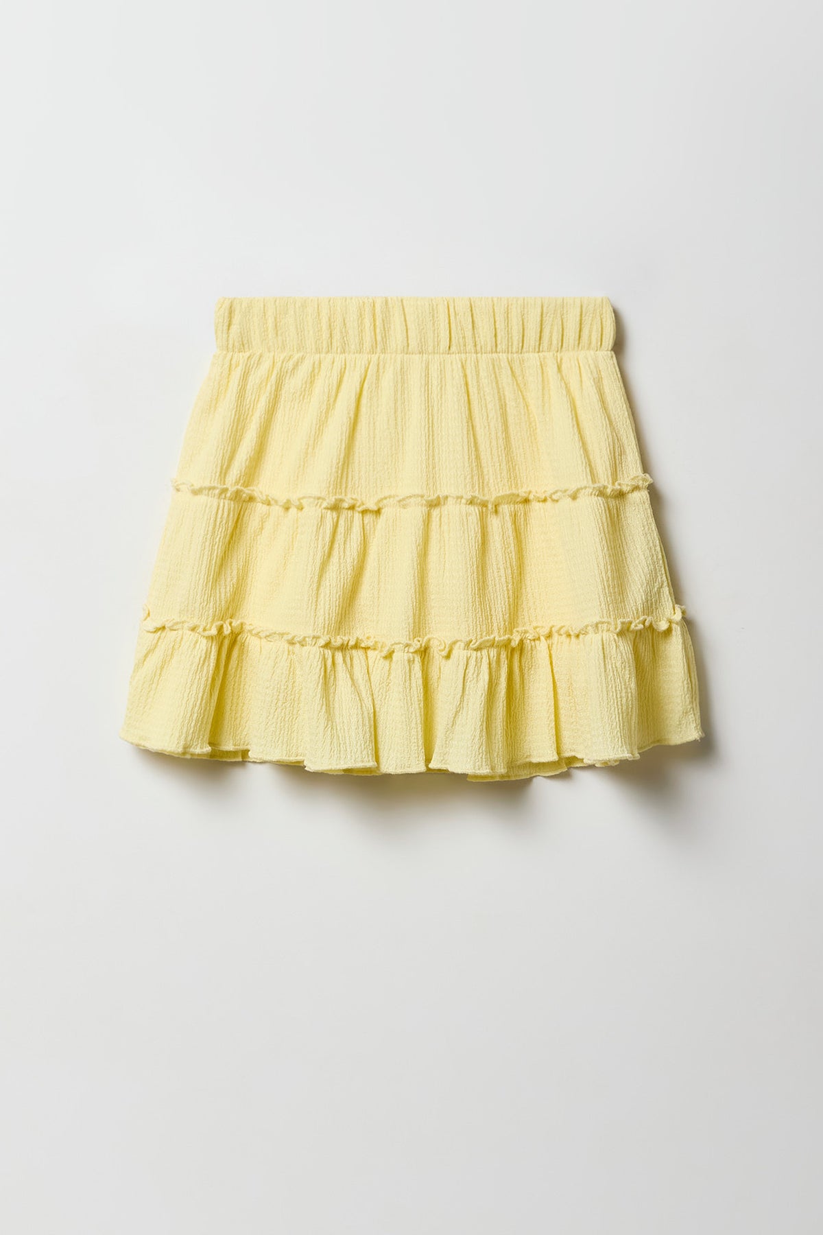 Vue alternative 2. Jupe-short étagée froissée pour filles