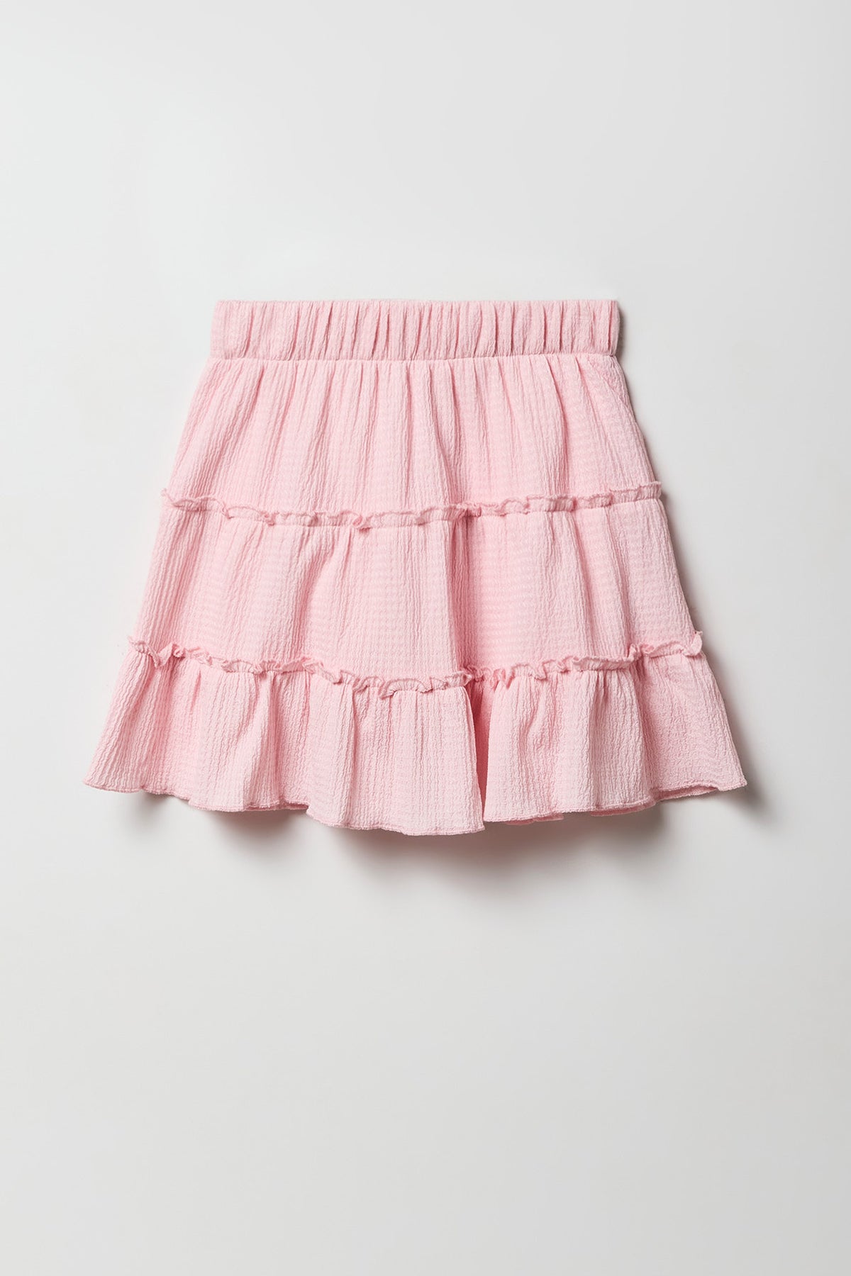 Jupe-short étagée froissée pour filles
