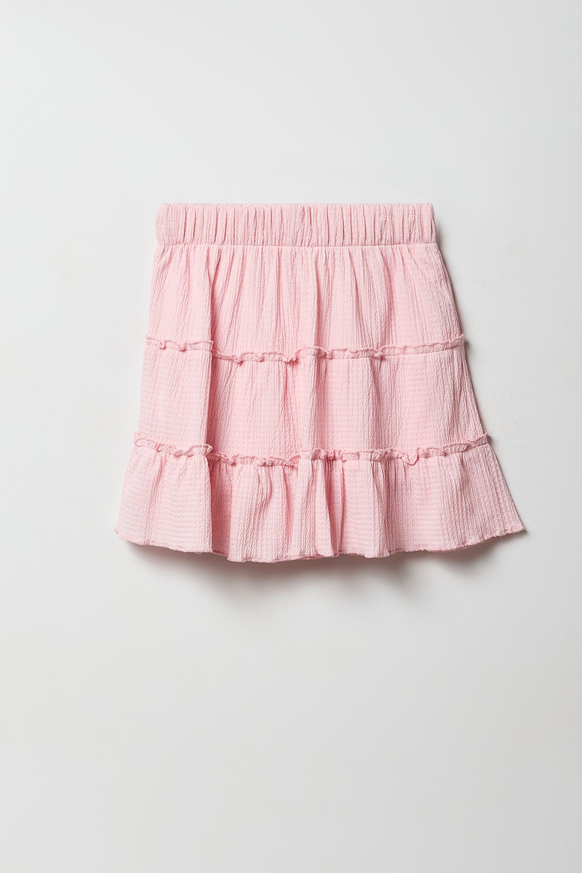 Vue alternative 2. Jupe-short étagée froissée pour filles