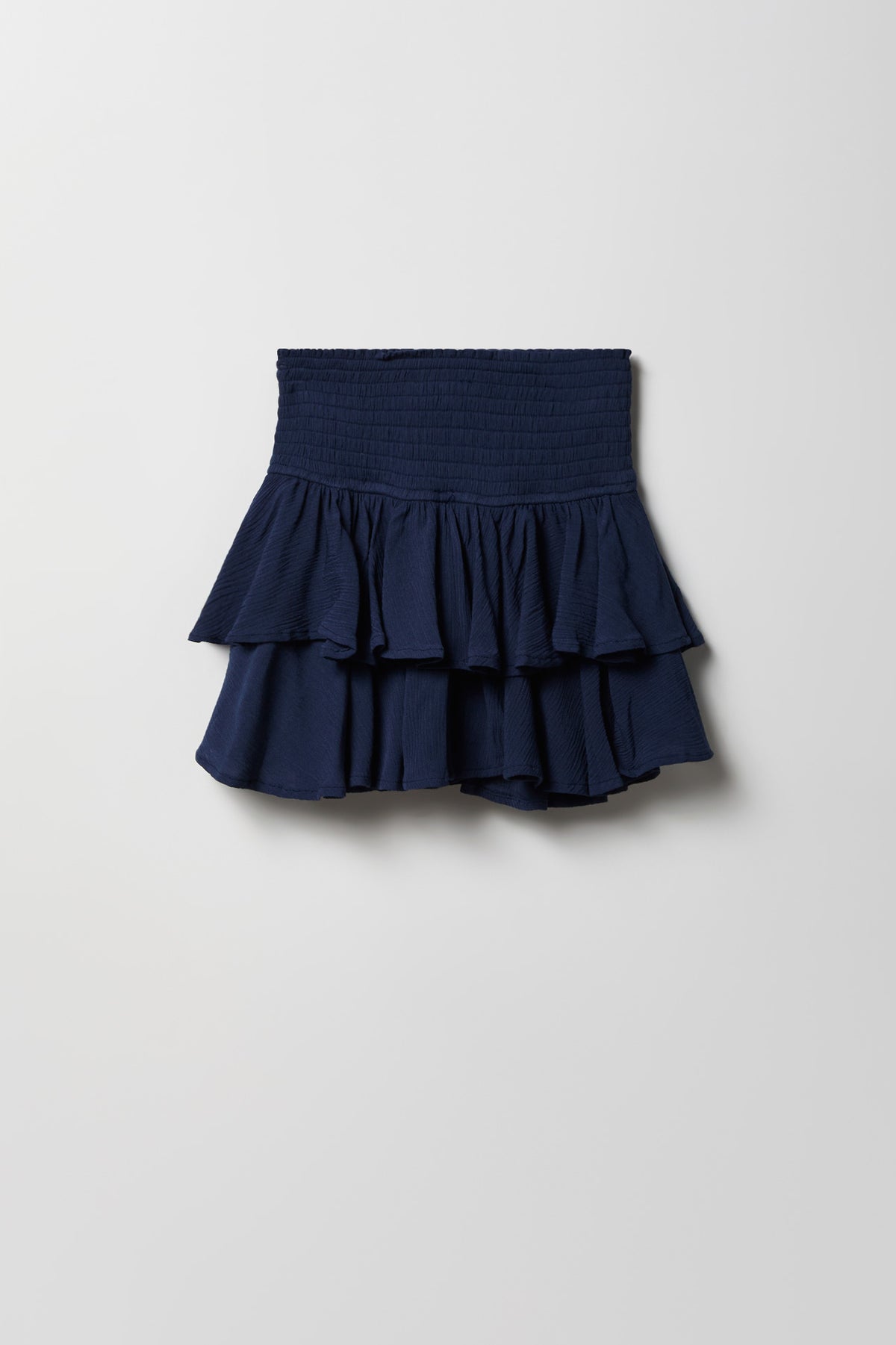 Girls Ruffle Tiered Smocked Skort - Royal Blue